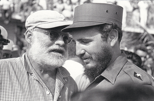 Ernest Hemingway y Fidel Castro