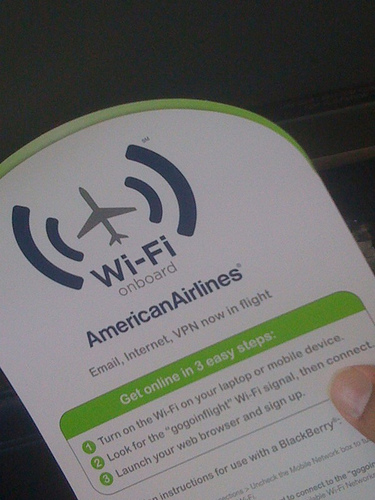 Aerolíneas norteamericanas que ya ofrecen servicio de WiFi en los aviones