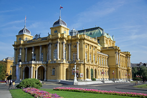Le théâtre national croate, l'opéra de Zagreb