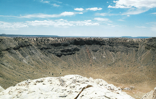 El Cráter Barringer en Arizona, la huella de un meteorito