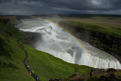 La cascada de Gullfoss
