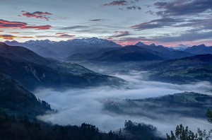 Cangas de Onís, en los Picos de Europa