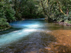 Ascenso desde el río Celeste al volcán Tenorio en Costa Rica