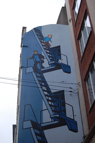 Ruta del Cómic en  Bruselas diversión y color