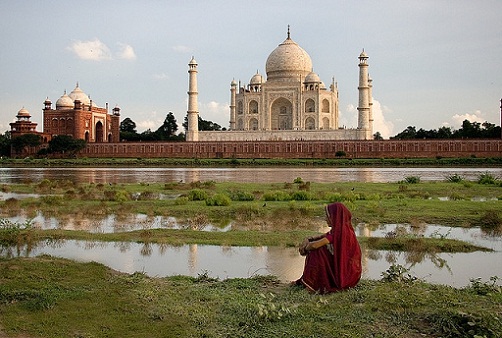 Taj Mahal desde el río