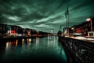 La ciudad de Dublín, donde abundan los pubs y las bibliotecas