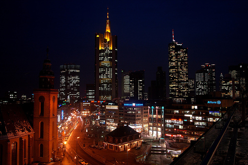 La ciudad de Frankfurt, la Manhattan de Alemania