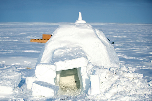 Igloo in Alert, Nunavut