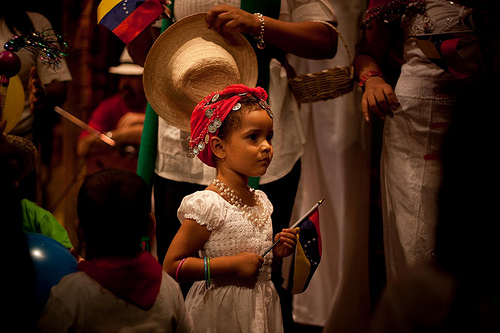 Los niños venezolanos celebrando Navidad.