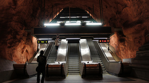 Una galería de arte sin fin en el metro de Estocolmo