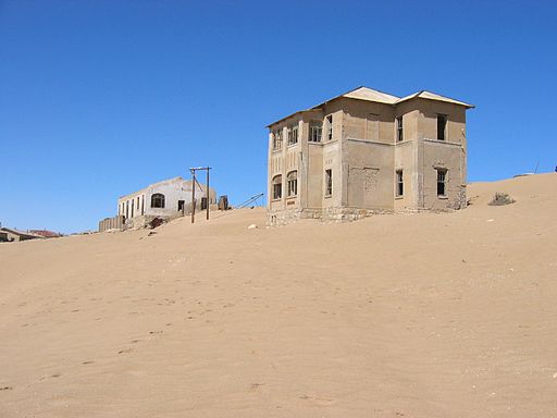 Kolmanskop en Namibia.