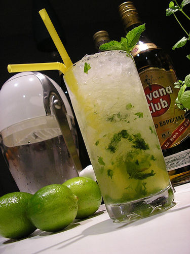El mojito cubano típico.