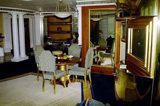 Las ostentosas habitaciones del hotel.