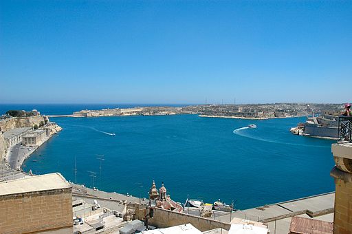 La isla de Malta, en el Mediterráneo.
