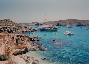 La isla Comino y la Laguna Azul