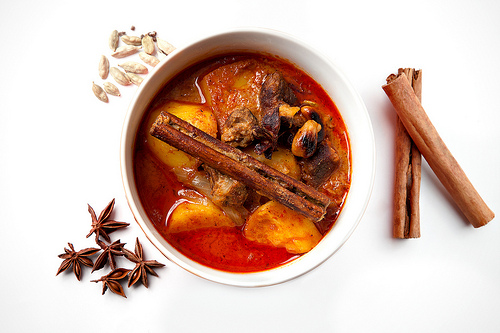 Curry Massaman, un plato tailandés.