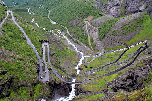 La escalera del Troll, en Noruega.