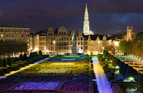 La ciudad de Bruselas, la capital de la Unión Europea