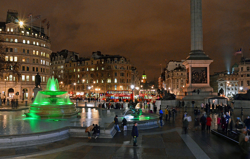 Trafalgar Square en Londres, centro emblemático y cultural