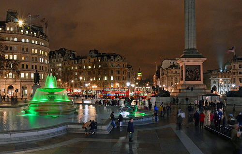 Trafalgar Square en Londres, centro emblemático y cultural