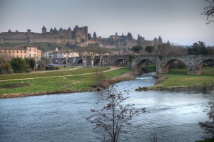 La ciudad encantada de Carcasona en Francia