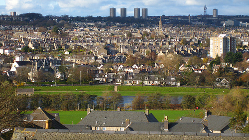 La ciudad de Aberdeen, una de las más antiguas de Escocia