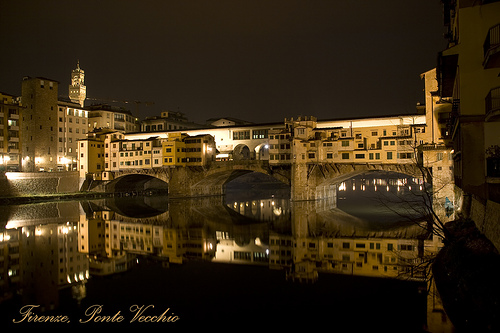el ponte vecchio noche