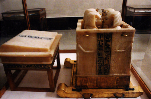 estatuas el museo egipcio de el cairo
