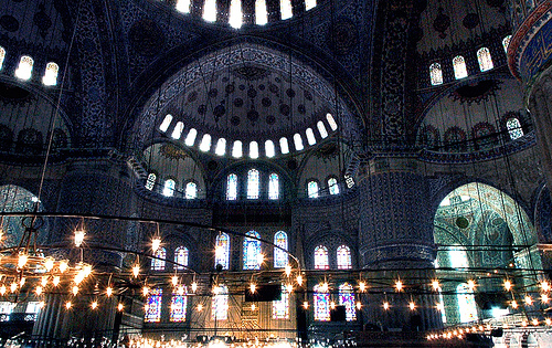 interior mezquita azul