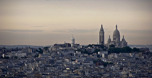 El barrio de Montmartre y la Basílica del Sagrado Corazón de París