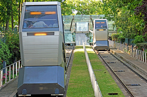 funicular barrio de montmartre de paris
