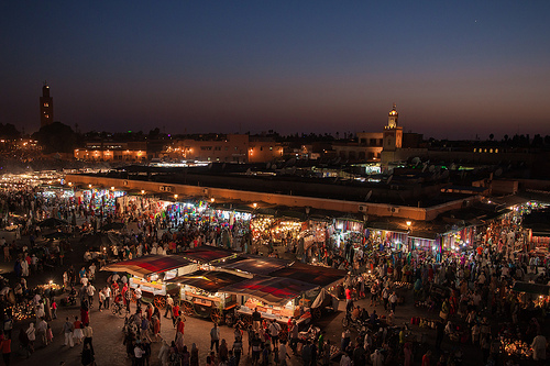 El zoco y la plaza de Jamaa el Fna de Marrakech