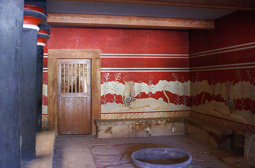 interior palacio knosos