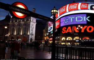 Piccadilly Circus, uno de los principales lugares de ocio en Londres