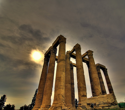 El Templo de Zeus en Atenas, el más grande de Grecia