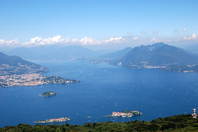 Las bellas islas Borromeas en Italia