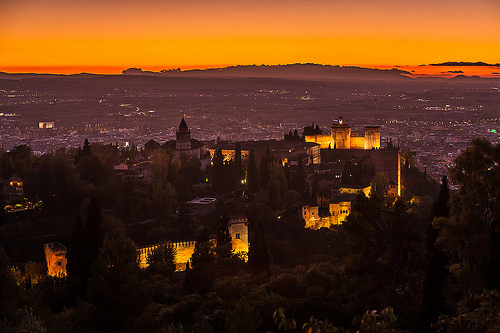 puesta de sol alhambra