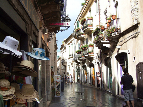 calles de taormina