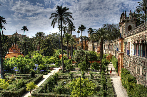 Los majestuosos jardines de los Reales Alcázares de Sevilla