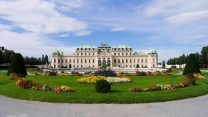 El magnífico palacio barroco Belvedere en Viena