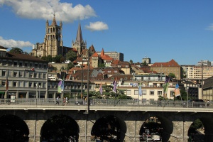 La exquisita ciudad de Lausana en Suiza