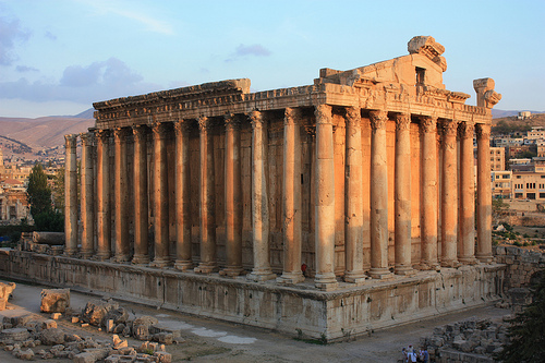 Los Antiguos Templos de Baalbek en Líbano