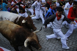 Los Sanfermines de Pamplona en España