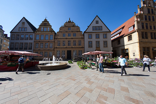 Alter Markt in Bielefeld / Markttreiben