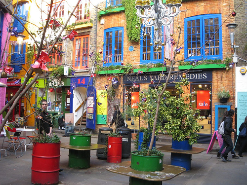 Un rincón secreto en Londres, “La calle de los colores”, o Neal’s Yard