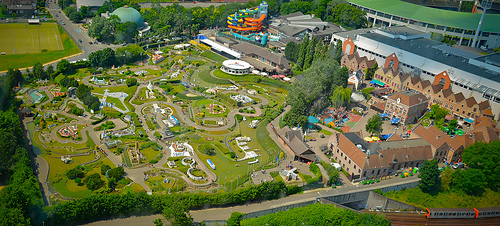 El parque Mini Europe, representación de los mejores lugares de ese continente