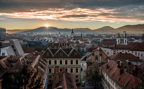 No te puedes perder el espectacular centro urbano de la localidad de Graz