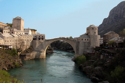 Mostar Bridge. Ciudad de Bosnia y Herzegovina Mostar 4