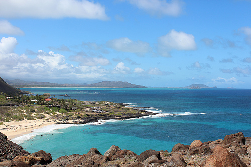 View from Oahu. Hawái isla Oahu 2