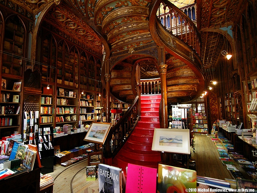La Librería Lello e Irmão en Oporto, la librería más bonita del mundo